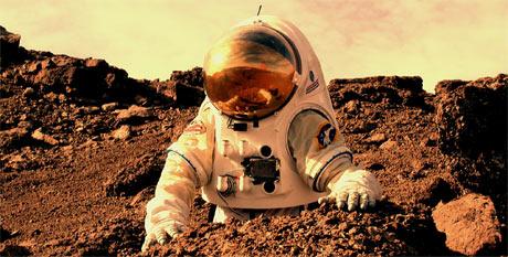 Astronaut na Marsu