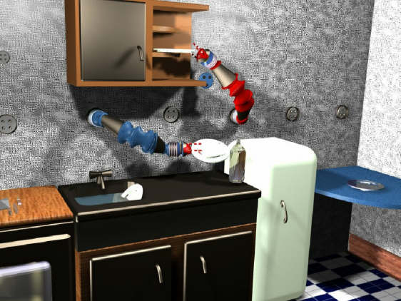 Robotske ruke peru sue u kuhinji